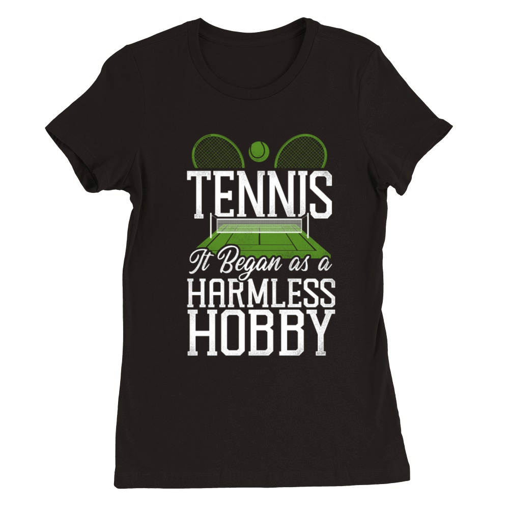 Funny Tennis Player Racket Tennis Premium Womens Crewneck T-shirt