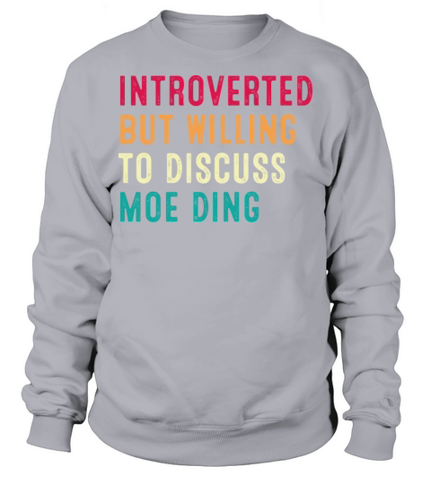 Introverted But Willing To Discuss Moo Deng Retro Sweatshirt Unisex