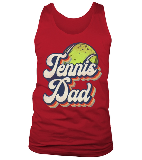 Funny Tennis Player Racket Retro Tank Top Unisex