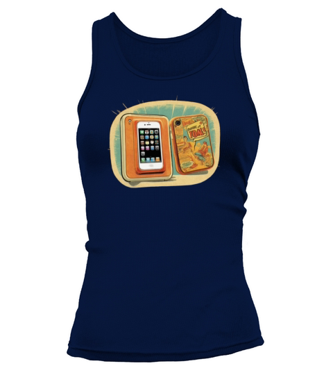 Retro Comic iPhone 3GS Tee - Vintage Tech Vibes Tank top Woman