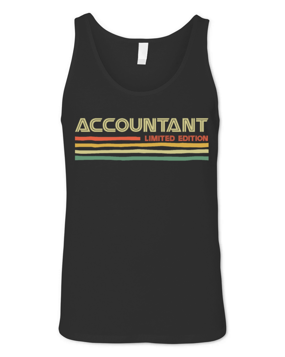 Accountant Limited Edition Retro Vintage Tax Day Unisex Jersey Tank
