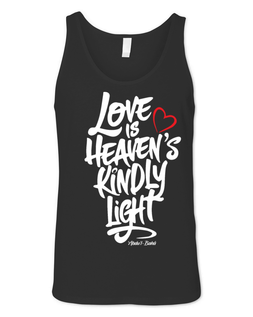 Love is Heaven’s Kindly Light - Bahai Faith Unisex Jersey Tank