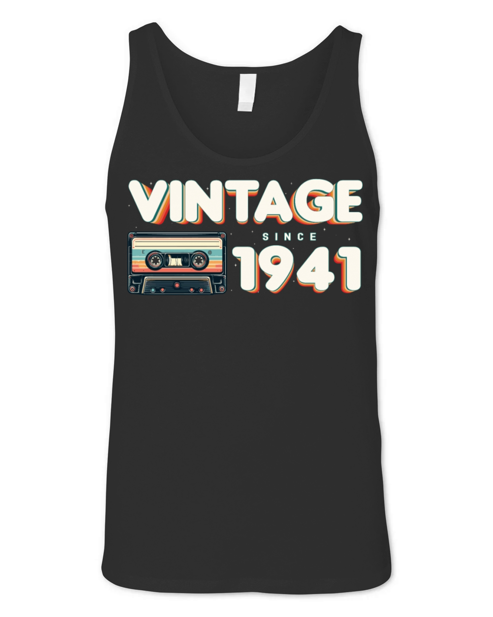 Retro Vintage 1941 Nostalgic Birthday Men Women Unisex Jersey Tank