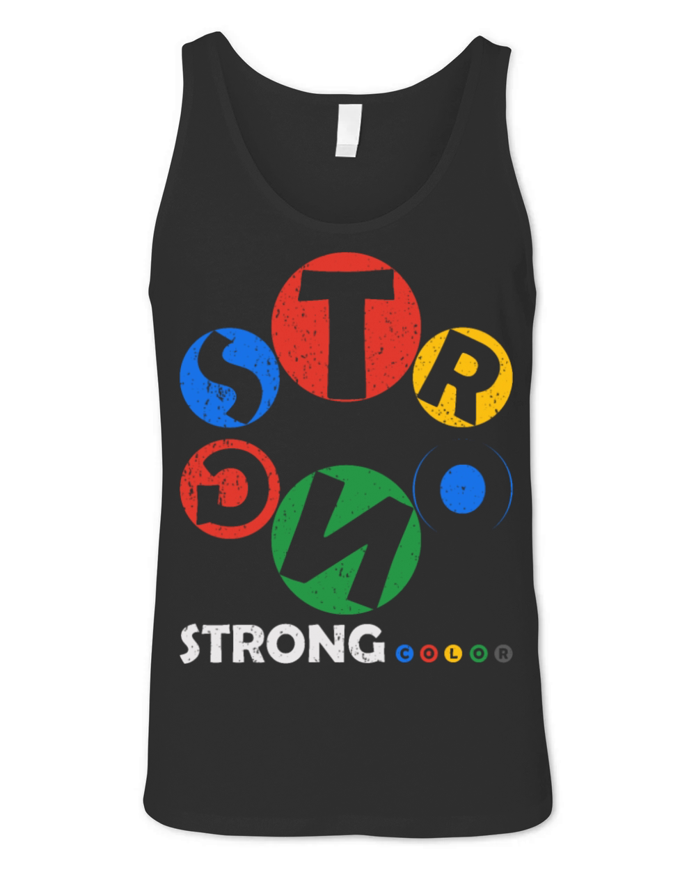 Strong Color Design Vintage Unisex Jersey Tank