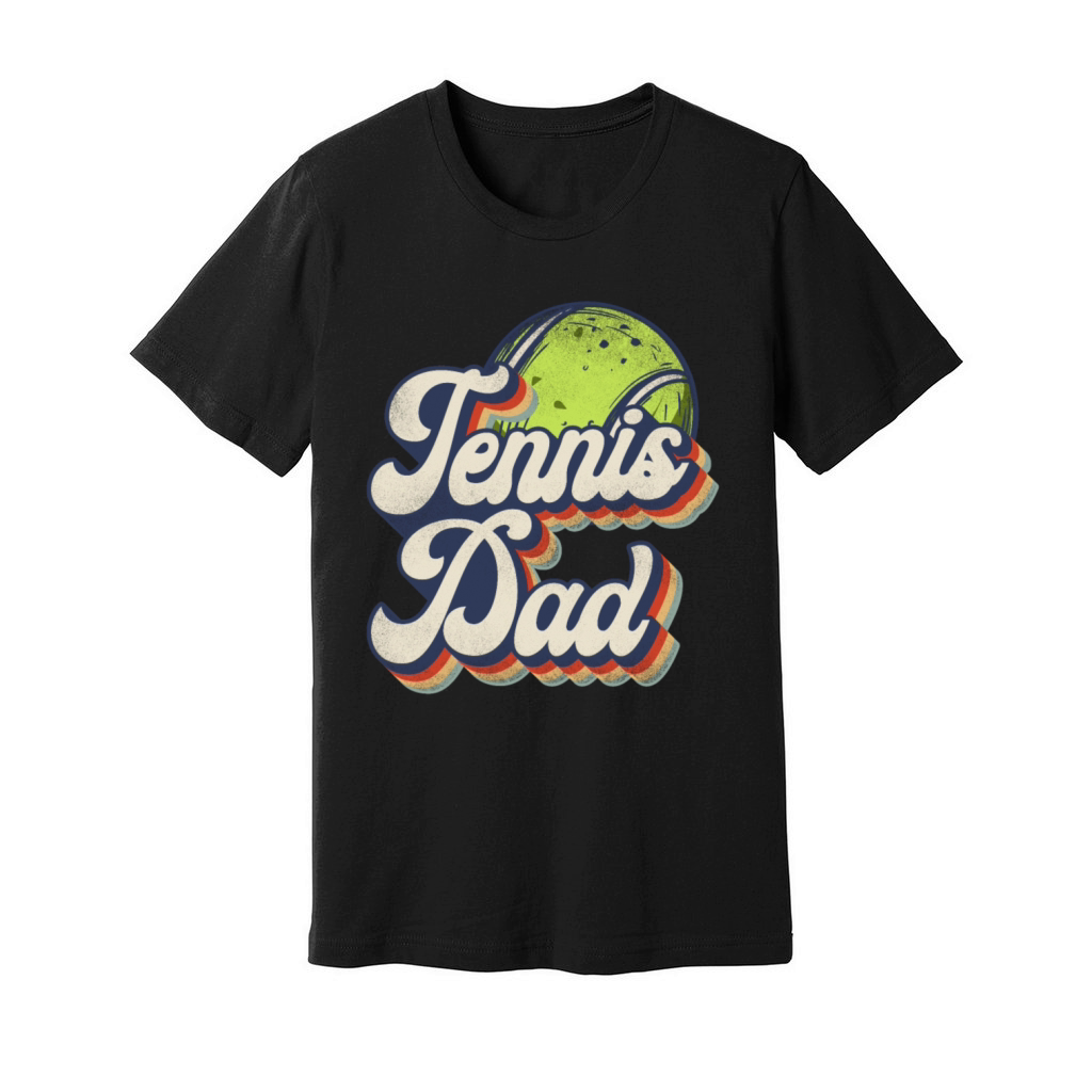 Funny Tennis Player Racket Retro Unisex Jersey Tee