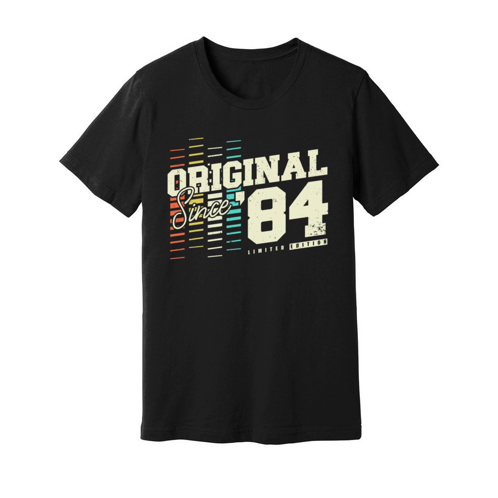 Original 1984 Vintage Retro 40th Birthday Unisex Jersey Tee