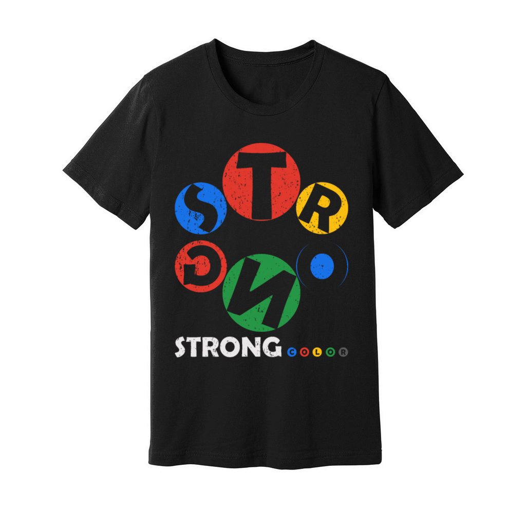 Strong Color Design Vintage Unisex Jersey Tee