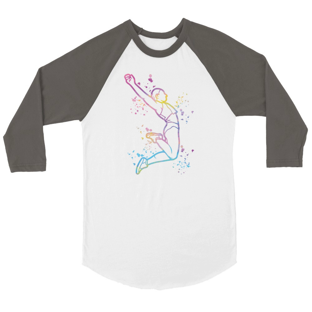 Long Jumper Long Jumping Kids Long Jump Unisex ¾ sleeve Raglan T-shirt