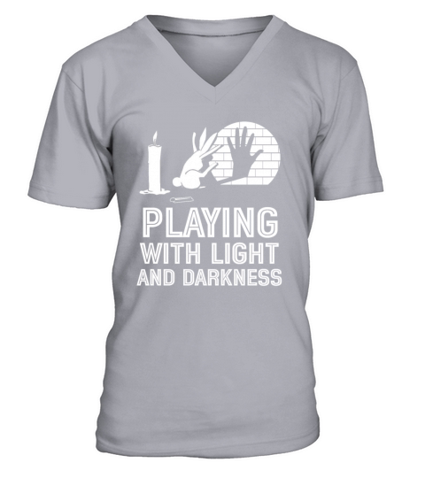 Playing With Light And Darkness Shadow V-Neck T-shirt
