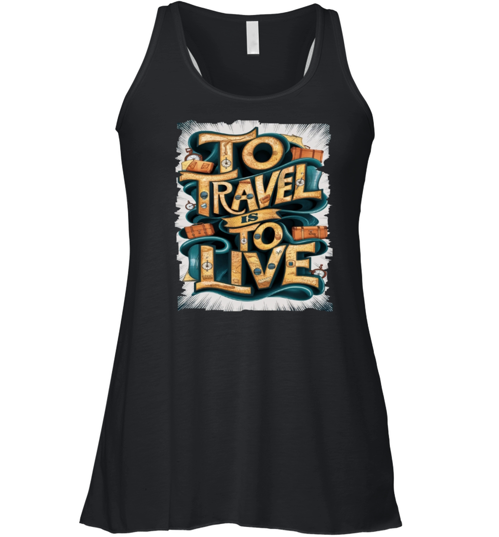 Travel Quote to get inspired N03 Women's Flowy Tank Top