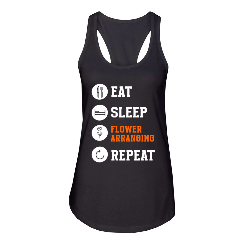 Florist Floral Flower Floristry Women's Racerback Tank
