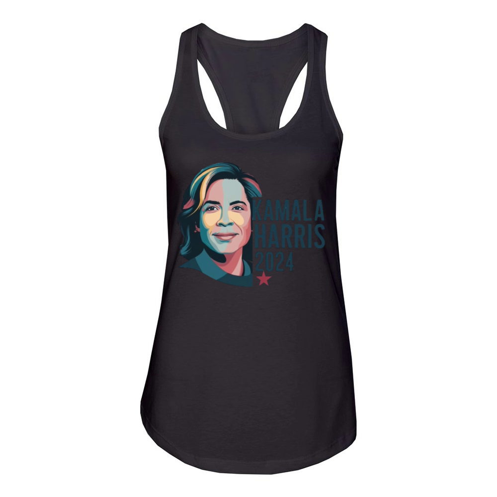 Vintage Kamala Harris 2024 For President Election Women's Racerback Tank