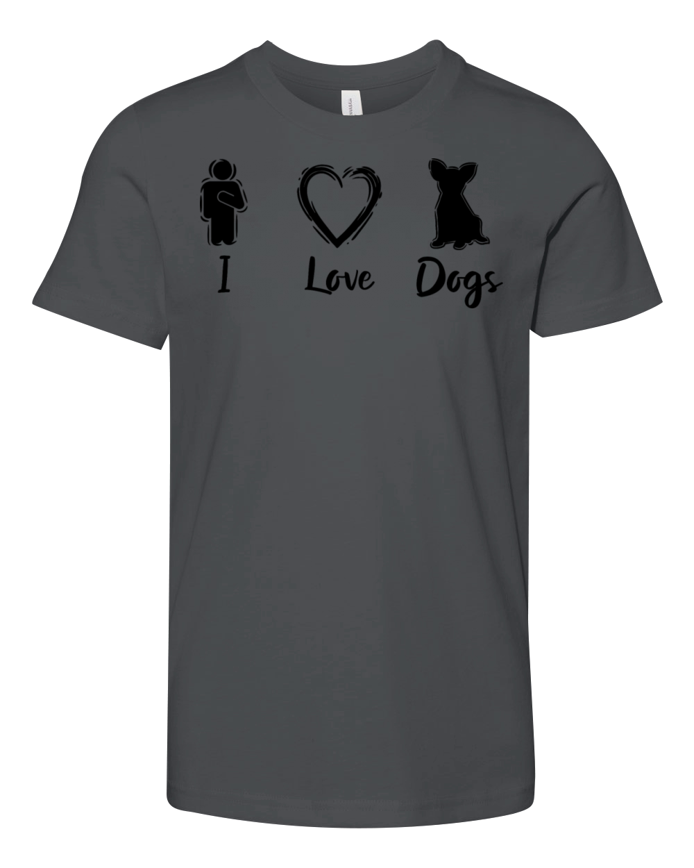 Dogs Love Youth Unisex Jersey Tee