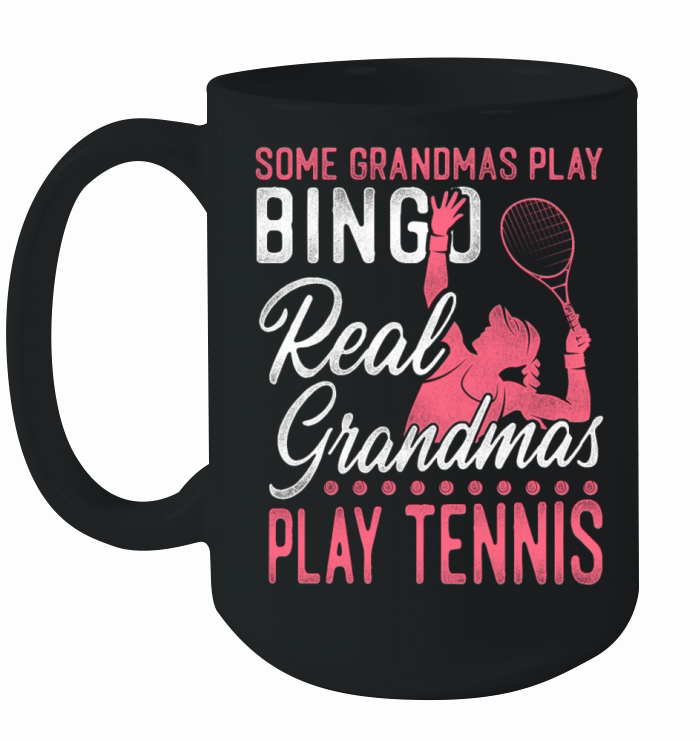 Funny Tennis Player Racket Grandma Ceramic Mug