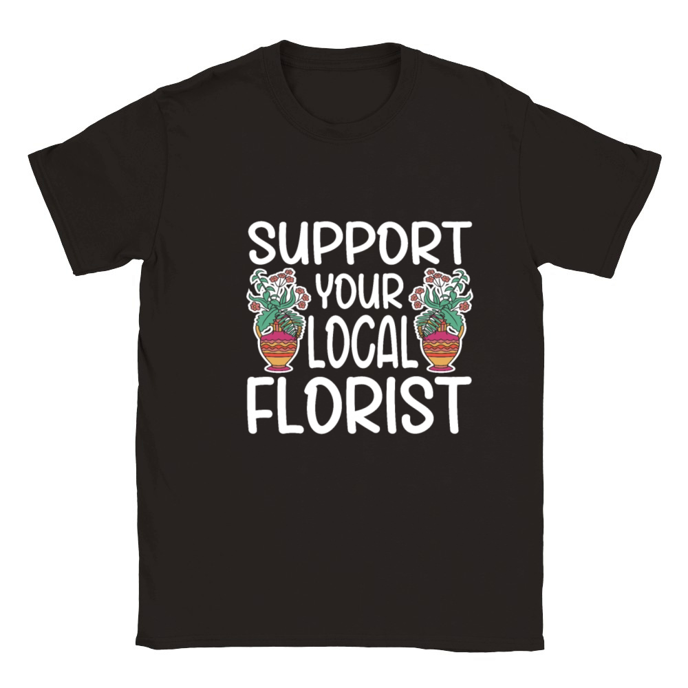 Florist Floral Flower Floristry Classic Kids Crewneck T-shirt