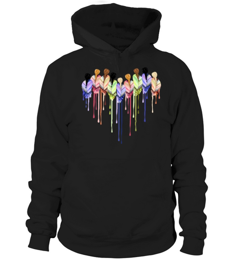 Women Heart Shape Watercolor Native American Hoodie Unisex