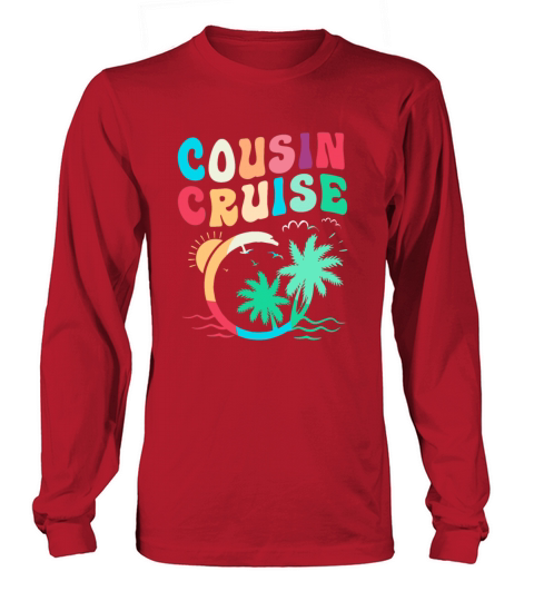Palm Tree Summer Beach Trip Cousin Cruise Squad Long sleeved Unisex