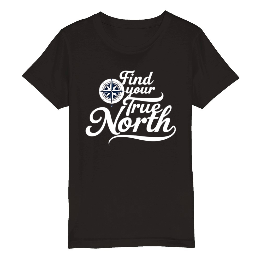 Find Your True North Organic Kids Crewneck T-shirt