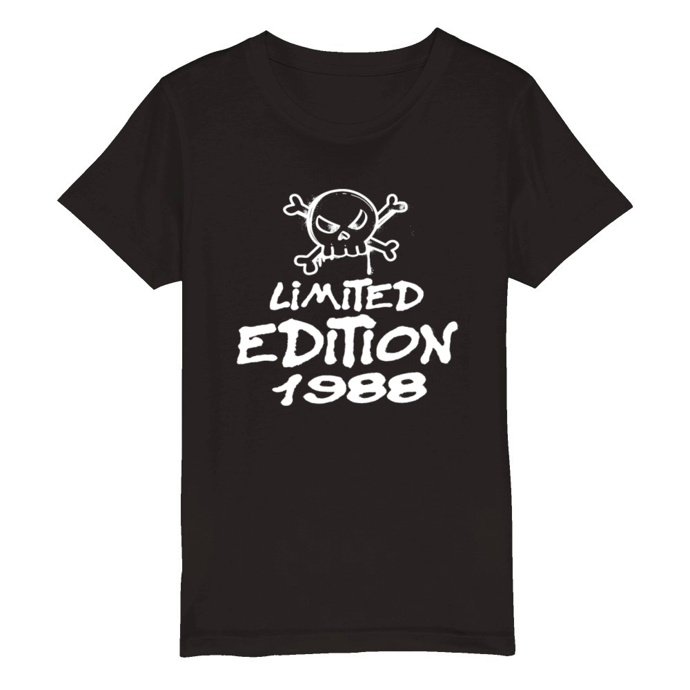 Limited Edition 1988 Birthday 1988 Born Organic Kids Crewneck T-shirt