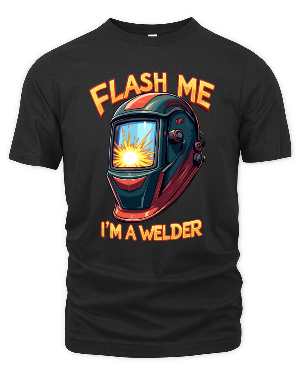 Flash me Im a welder for a Welder Organic Unisex T-shirt