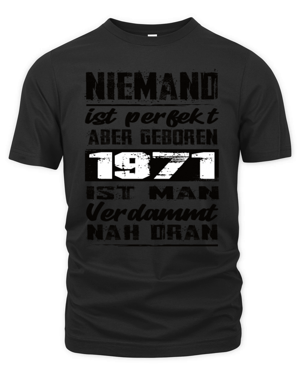 Nobody Is Perfect But Born 1971 Birthday Organic Unisex T-shirt