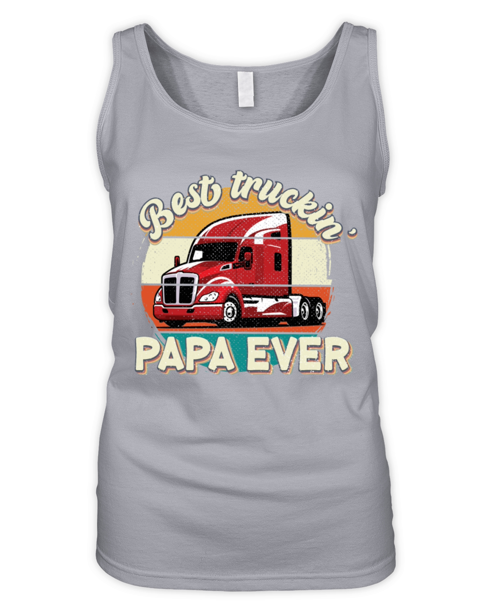 Best Trucking Papa Ever Dad Organic Women's Tank Top