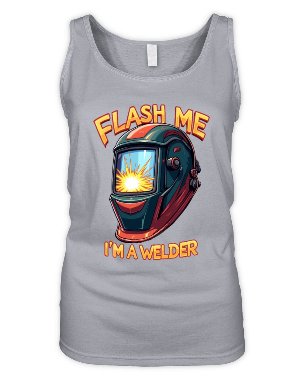 Flash me Im a welder for a Welder Organic Women's Tank Top