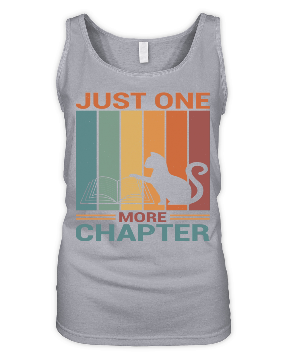 One More Chapter Book Girly Organic Women's Tank Top