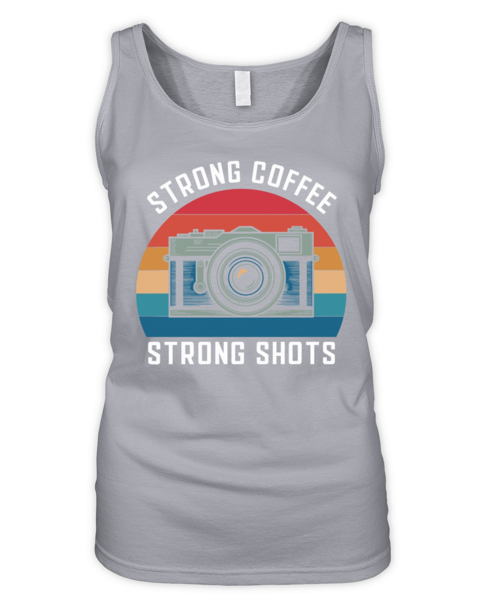 Strong Coffee Strong Shots Photographer Organic Women's Tank Top