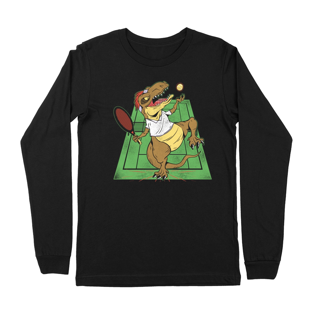 Funny Tennis Player Racket T-Rex Premium Long Sleeve