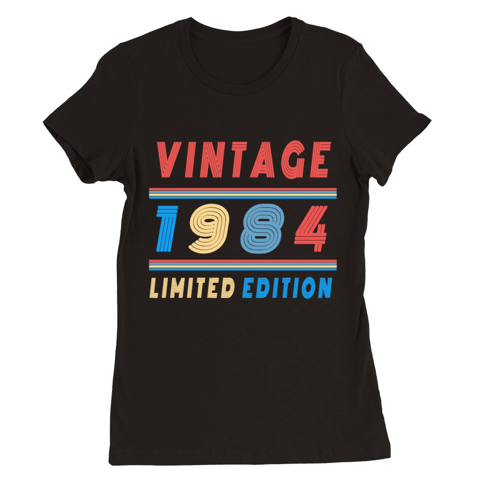 vintage 1984 limited edition Premium Womens Crewneck T-shirt