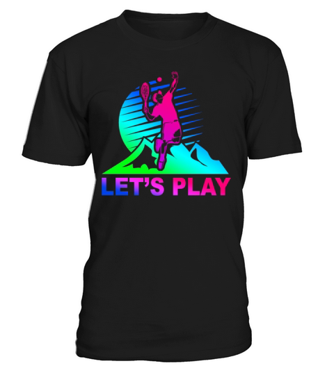 Funny Tennis Player Racket 80s 90s T-Shirt Unisex