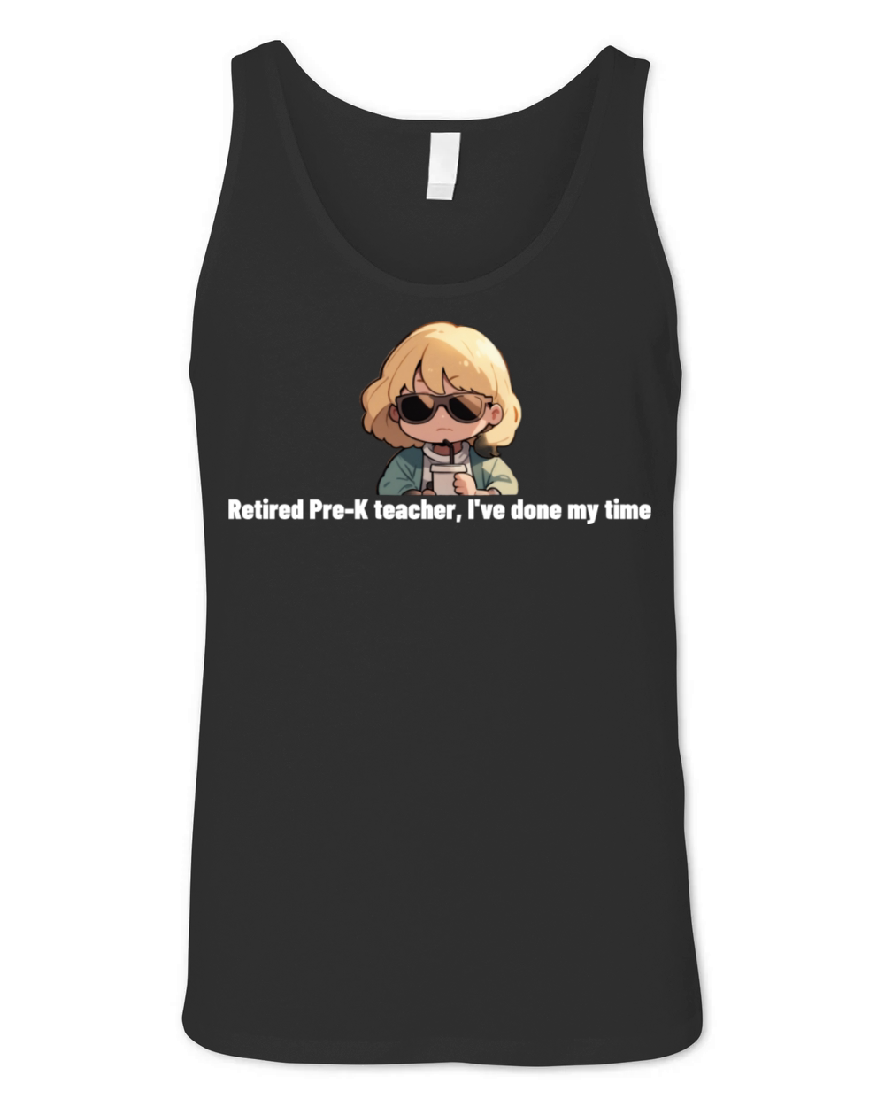 Retired Pre K Teacher shirt Unisex Jersey Tank