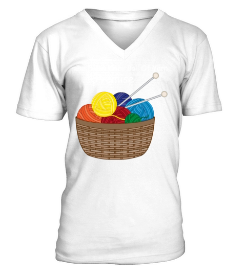 Just one more ball of yarn I promise - Crocheter V-Neck T-shirt