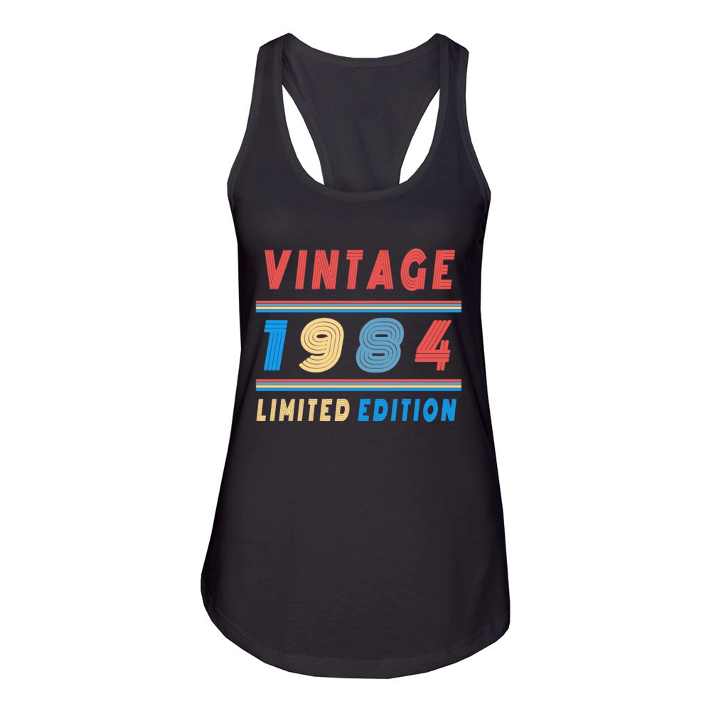 vintage 1984 limited edition Women's Racerback Tank