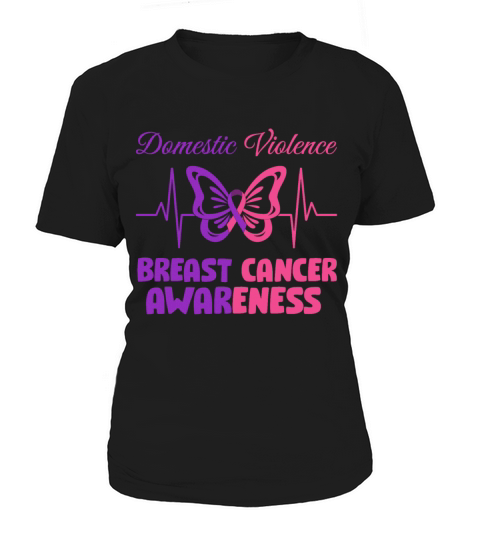 Domestic Violence Breast Cancer Awareness Women's T-Shirt