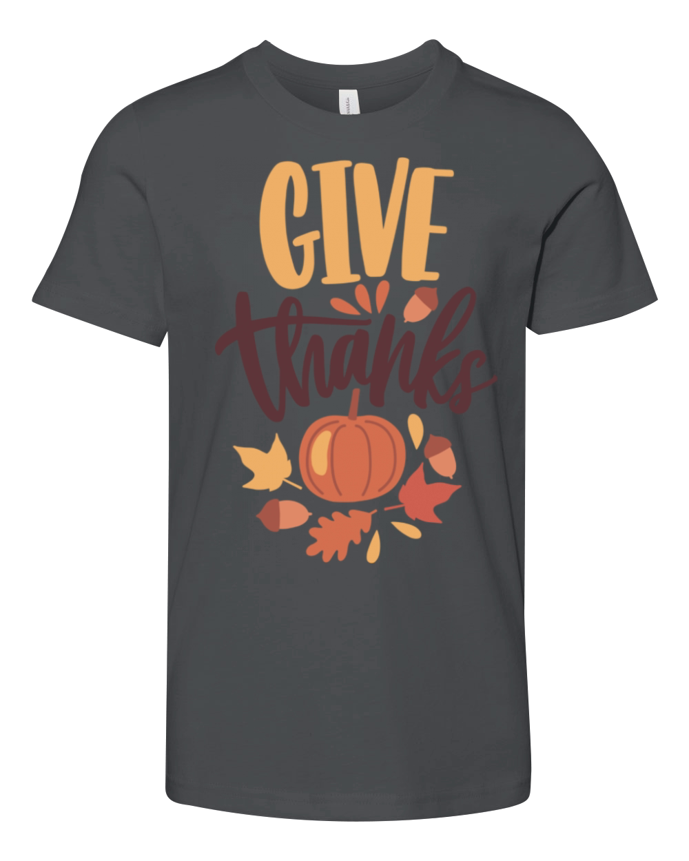 Give Thanks For Thanksgiving Youth Unisex Jersey Tee