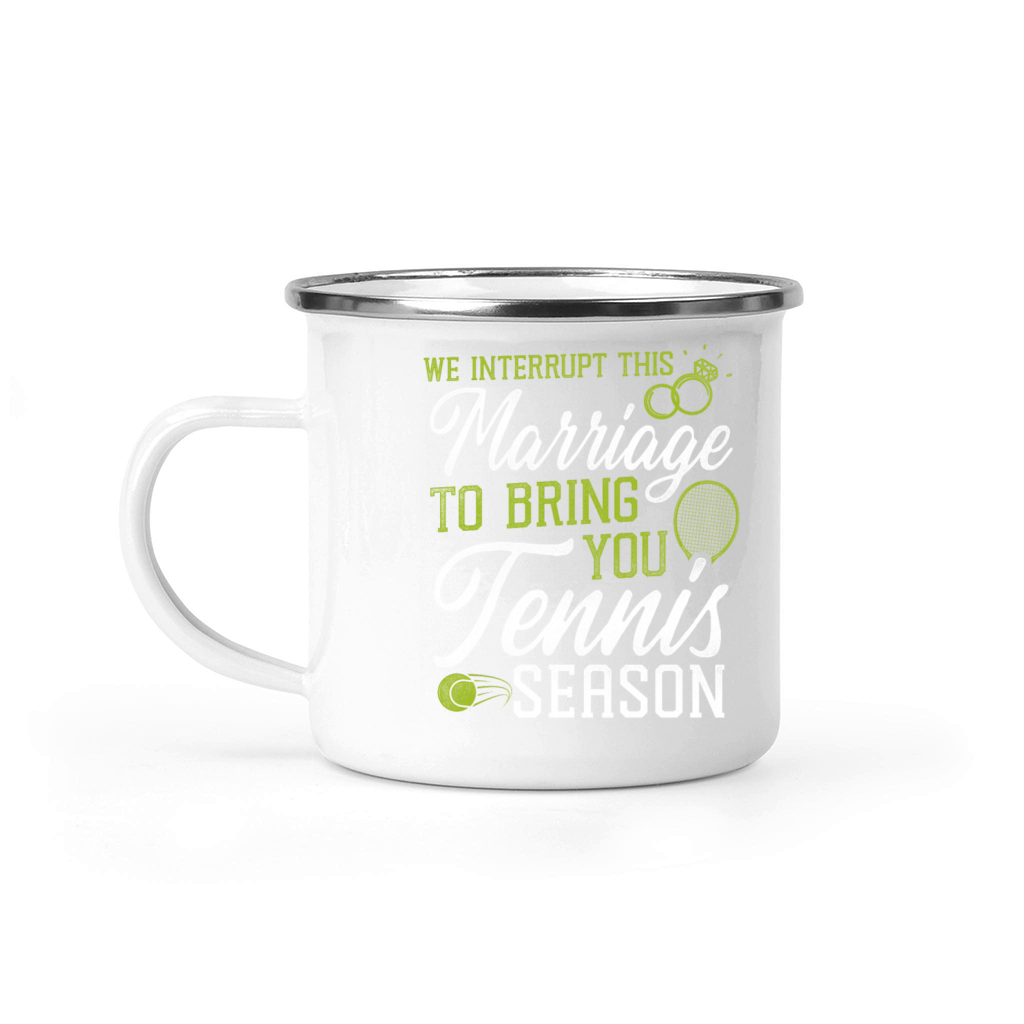Funny Tennis Player Racket Husband Camping Mug