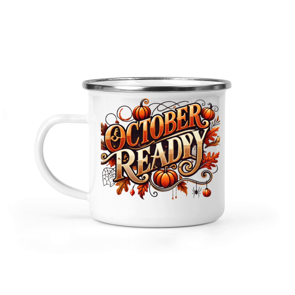 October Ready T-Shirts Camping Mug