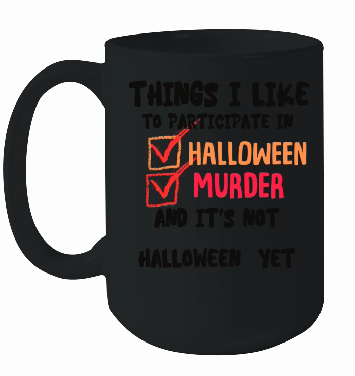 funny halloween horror design Ceramic Mug