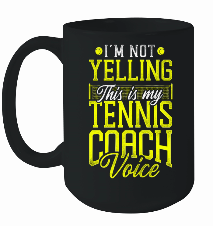 Funny Tennis Player Racket Coach Ceramic Mug