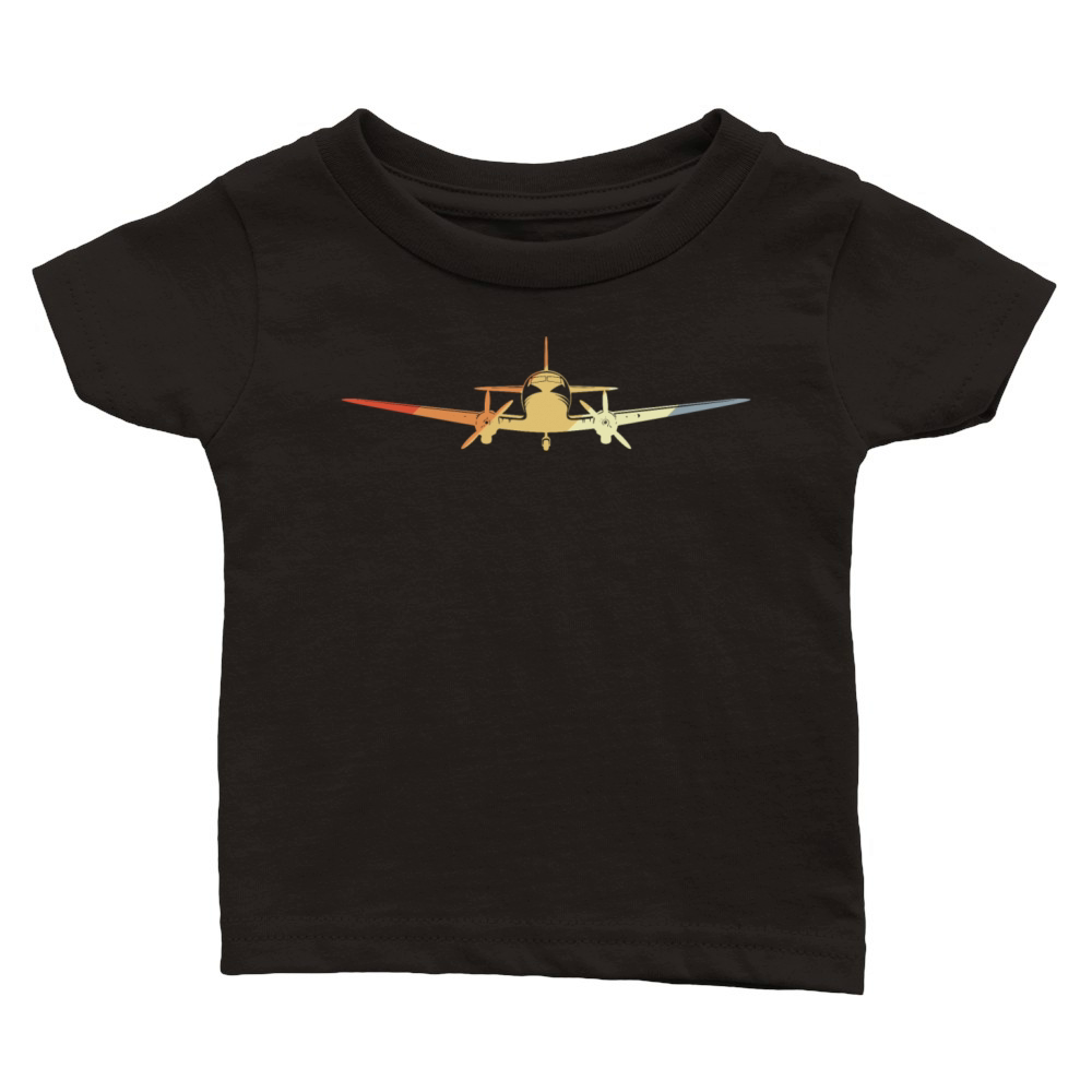 Jet Aircraft Vintage Look Classic Baby Crewneck T-shirt