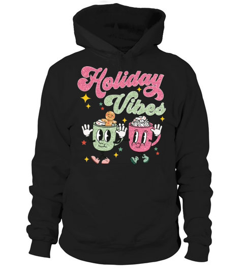 Holiday Vibes Fall Funny Print Hoodie Unisex