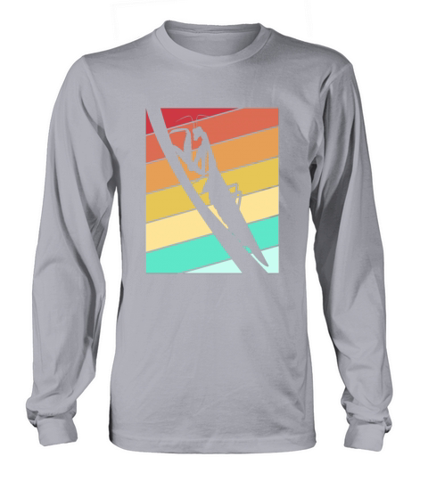 Retro Vintage Praying mantis Silhouette Long sleeved Unisex
