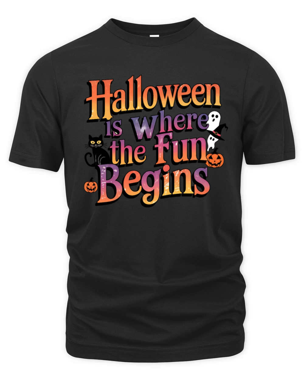 Halloween is where the fun starts Organic Unisex T-shirt