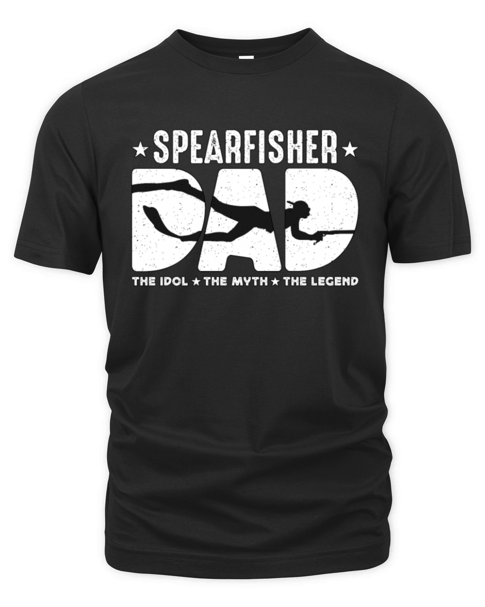 Spearfisher Dad The Idol The Myth Loves Snorkeling Organic Unisex T-shirt