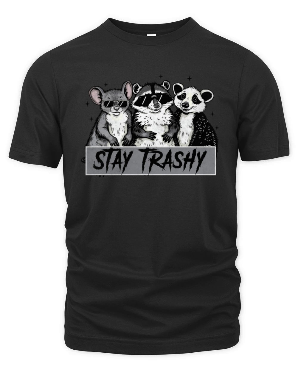 Stay trashy raccoons vintage Organic Unisex T-shirt