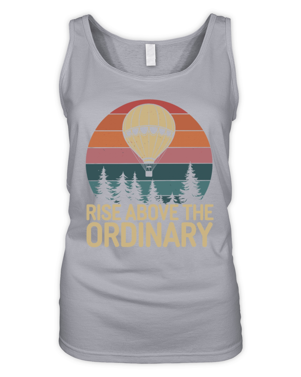Hot Air Balloon Rise Above The Ordinary Organic Women's Tank Top
