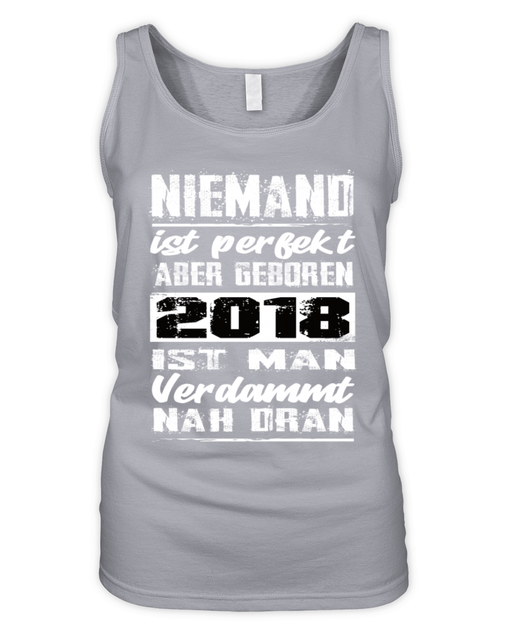 Nobody Is Perfect But Born 2018 Birthday Organic Women's Tank Top