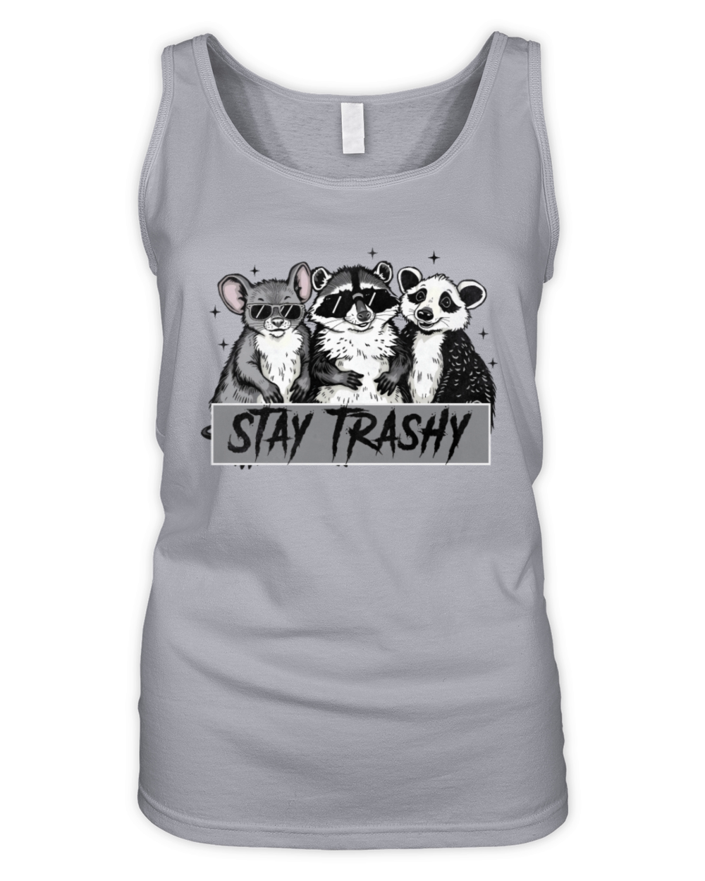 Stay trashy raccoons vintage Organic Women's Tank Top